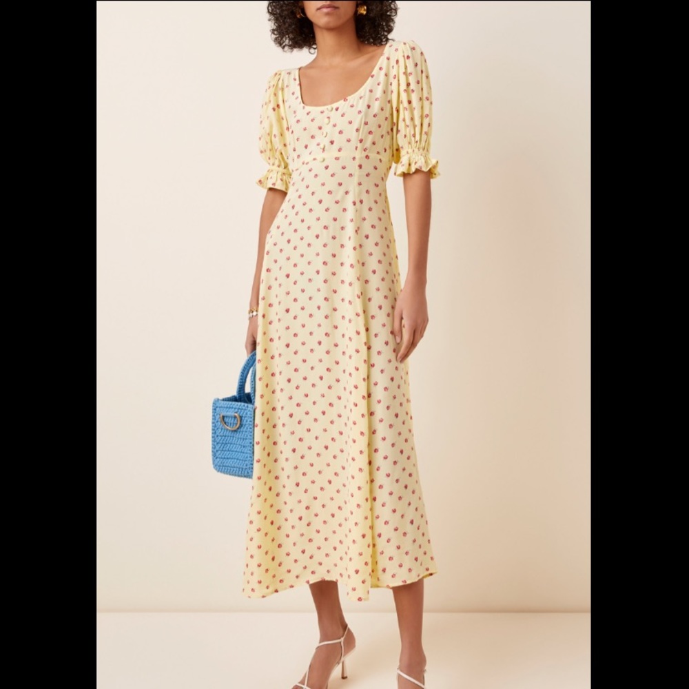Faithfull the Brand Linnie Midi Dress - S Small